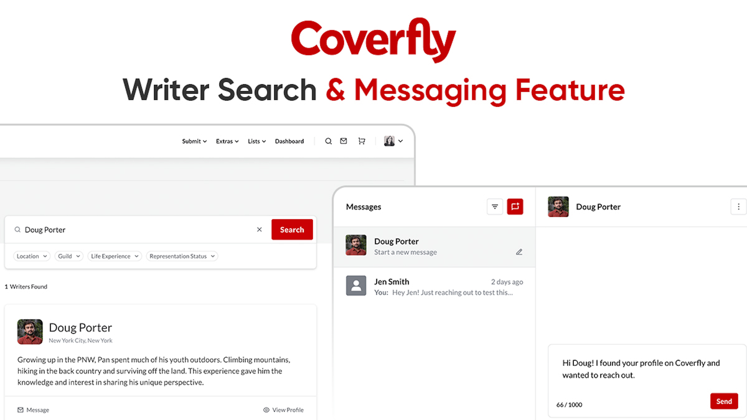 Coverfly’s Writer Search & Messaging Connects Writers in a New Way